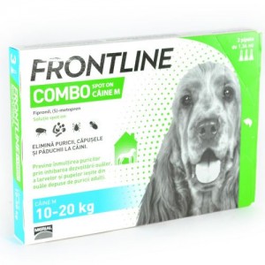 Frontline Combo M Caine 10 - 20 kg, 3 pipete